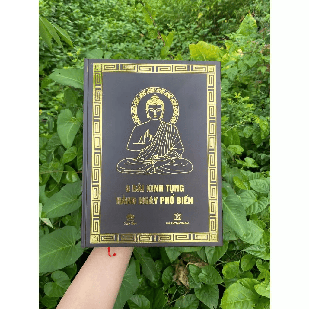 Sách - 6 Bài Kinh Tụng Hằng Ngày Phổ Biến - BÌA CỨNG - Tặng Kèm Lời Khấn Nguyện + Bài Sám Hối