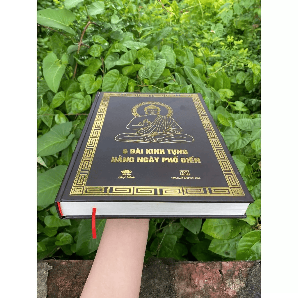 Sách - 6 Bài Kinh Tụng Hằng Ngày Phổ Biến - BÌA CỨNG - Tặng Kèm Lời Khấn Nguyện + Bài Sám Hối