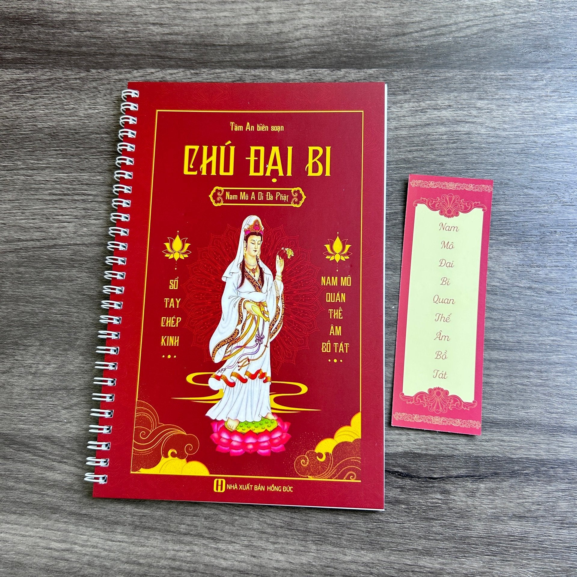 Combo 4 cuốn sổ tay chép kinh in mờ [Tặng kèm bút + ngòi + Tràng Hạt + Là Bồ đề + Hướng dẫn chi tiết chép kinh]