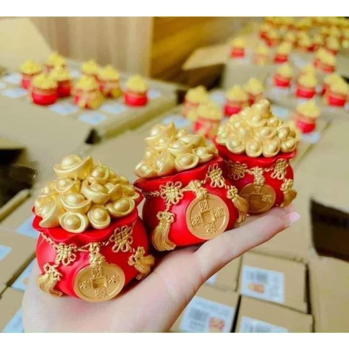 Combo 3 hũ đựng muối gạo tài lộc phong thủy