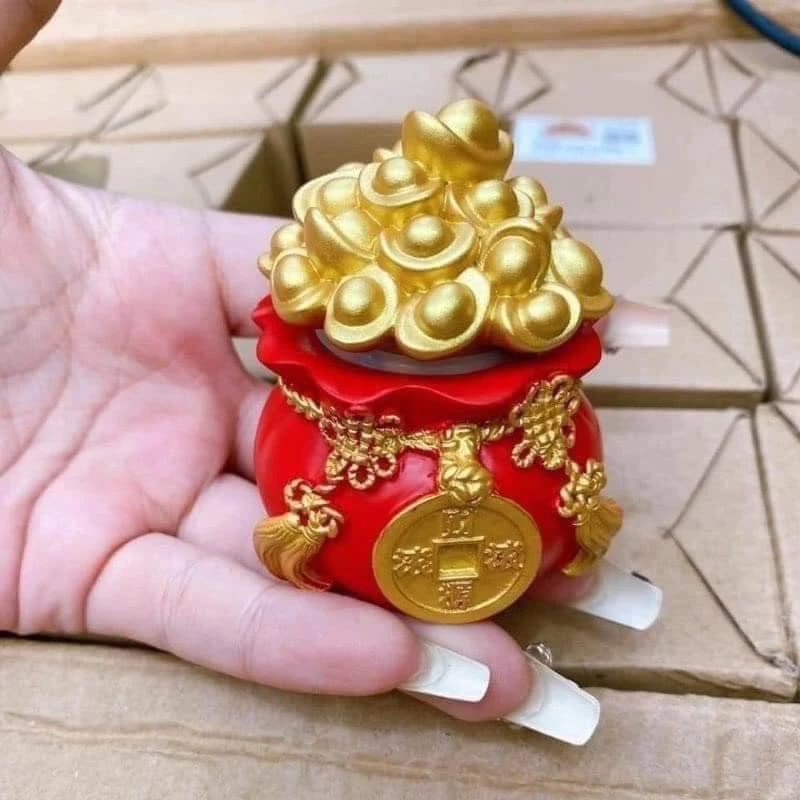 Combo 3 hũ đựng muối gạo tài lộc phong thủy