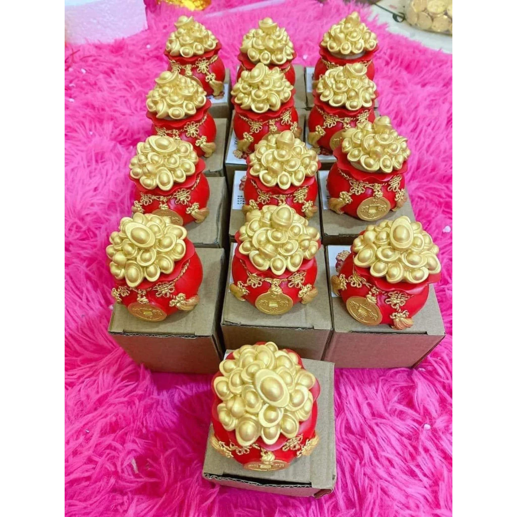 Combo 3 hũ đựng muối gạo tài lộc phong thủy