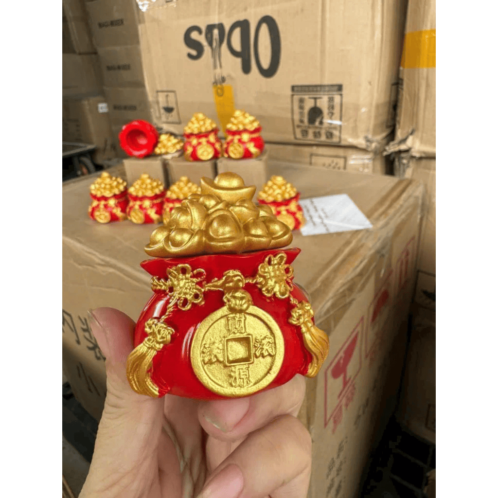 Combo 3 hũ đựng muối gạo tài lộc phong thủy