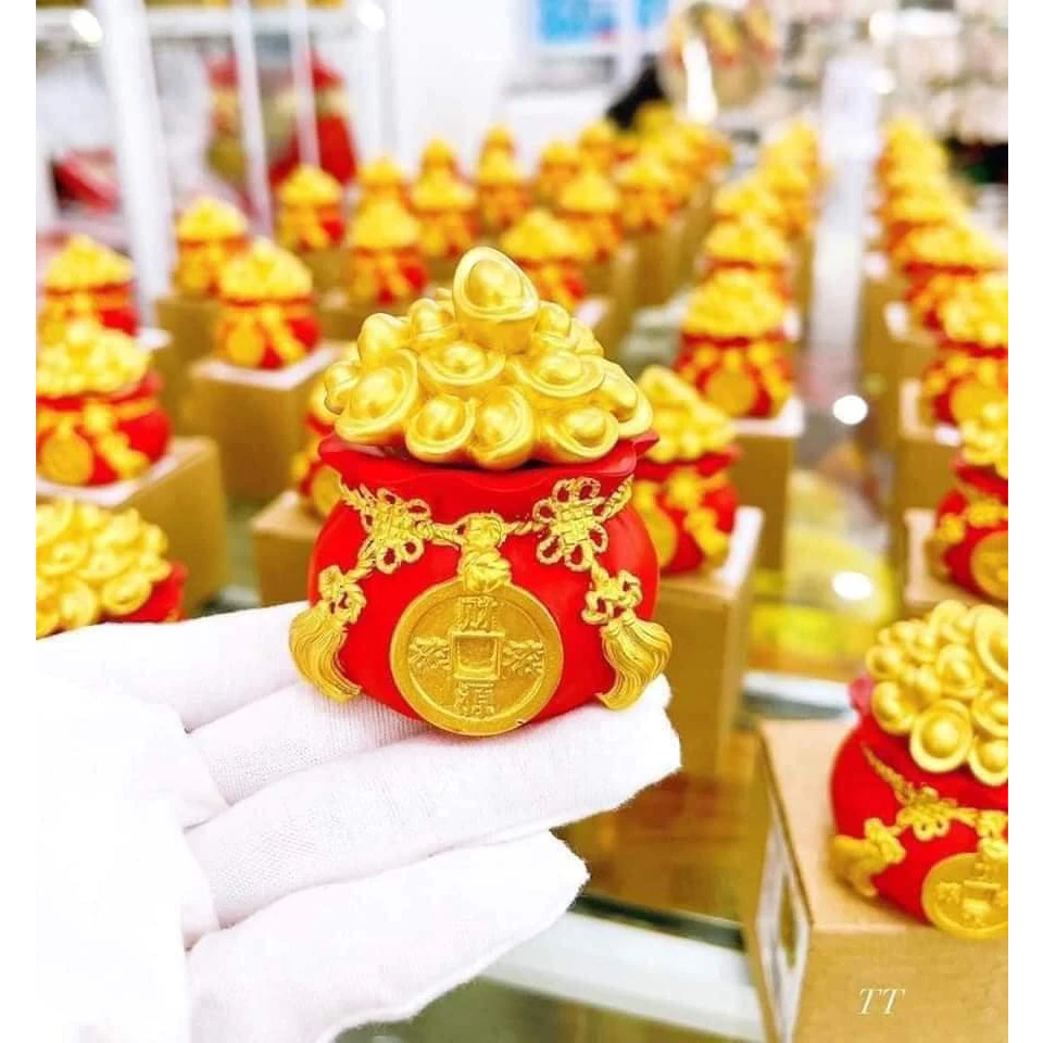 Combo 3 hũ đựng muối gạo tài lộc phong thủy