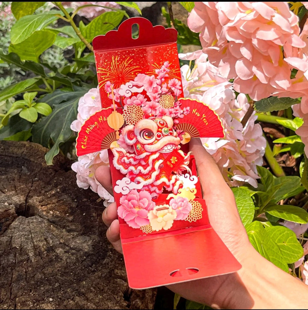 [Mới Nhất 2026] Set 6 cái Ngọ Bao Lì Xì 3D Popup – TAYTA – Độc Đáo – Tết Việt Nam