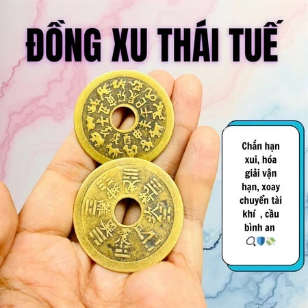 (Đã Khai Quang) Sét 5 Món Thái Tuế 2026: Túi Thái Tuế - Móc Khóa - Kim Bài Thái Tuế - Phù Thái Tuế Bình an May mắn