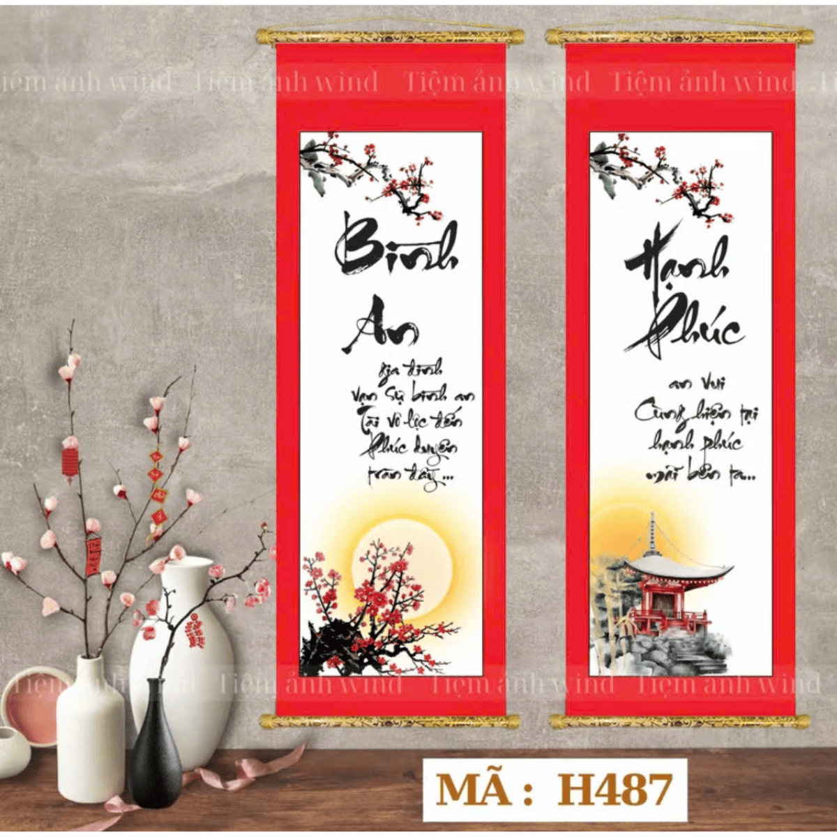 Câu đối tết năm mới vải lụa treo trang trí tết Xuân BINH NGỌ 2026