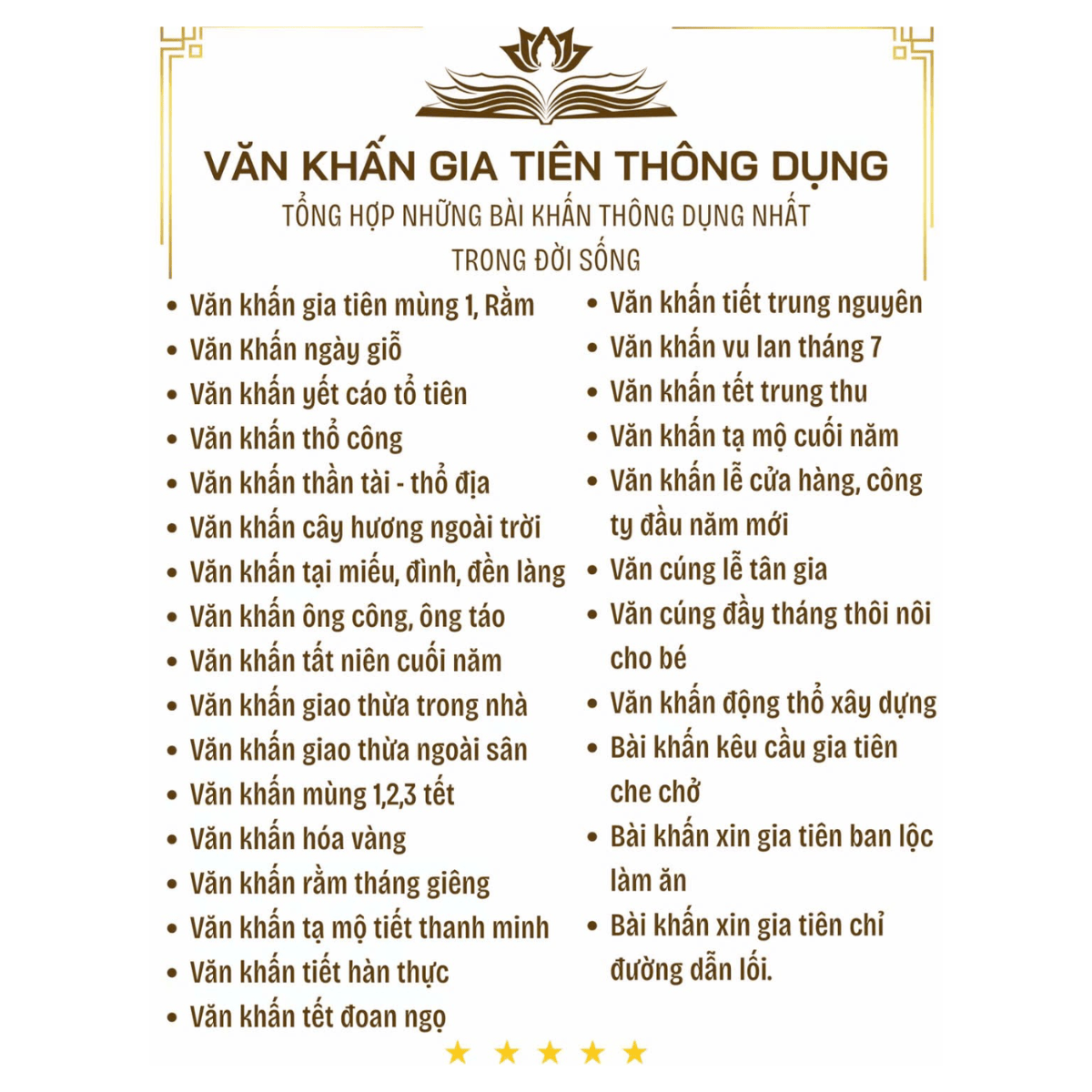 [Không kèm hộp] Văn cúng gia đình phiên bản SÁCH CỔ TRUYỀN - Văn cúng gia tiên phiên bản đặc biệt - Trọn bộ các bài khấn thông dụng: Văn khấn mùng 1, ngày rằm. Văn khấn thần tài thổ