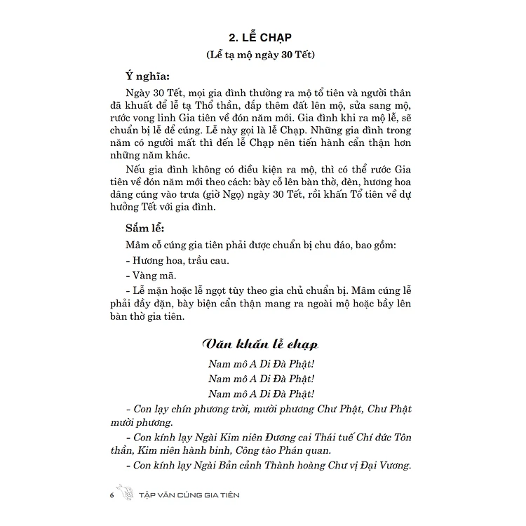 Tập Văn Cúng Gia Tiên (Văn Khấn Nôm Tại Nhà)