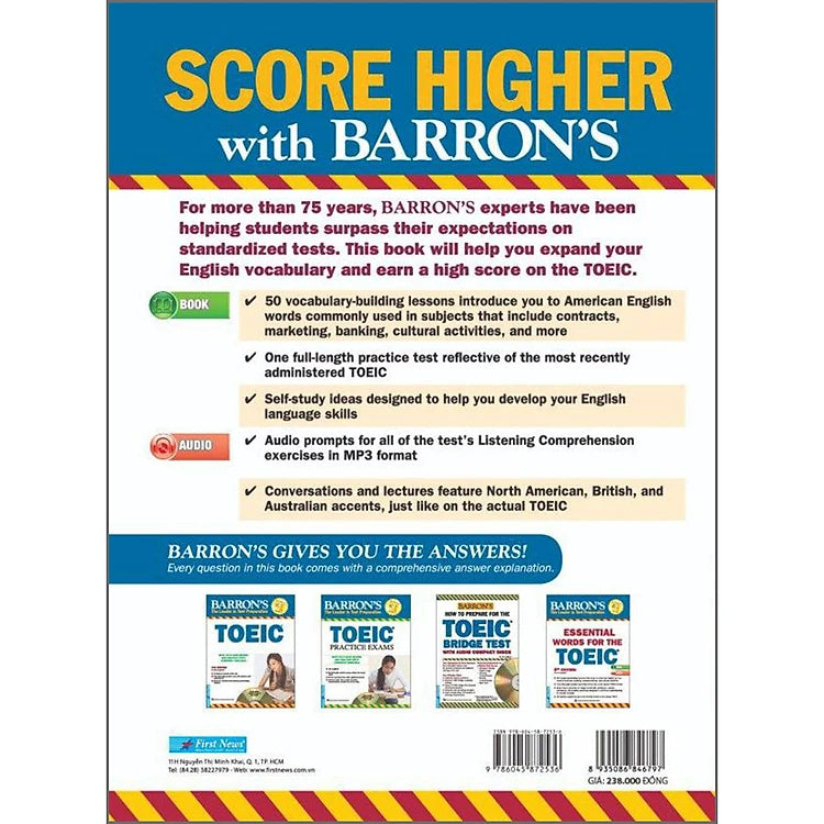 Barron's Essential Words For The Toeic (Tái Bản)