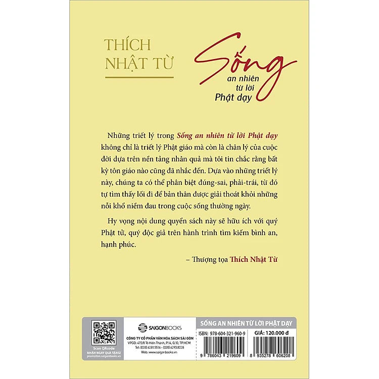 Sống an nhiên từ lời Phật dạy