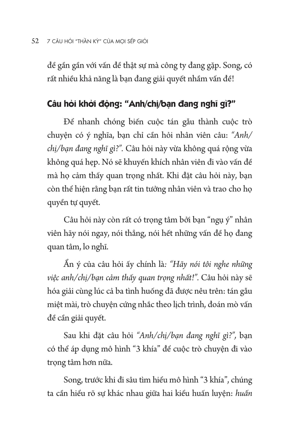 7 Câu Hỏi "Thần Kỳ" Của Mọi Sếp Giỏi