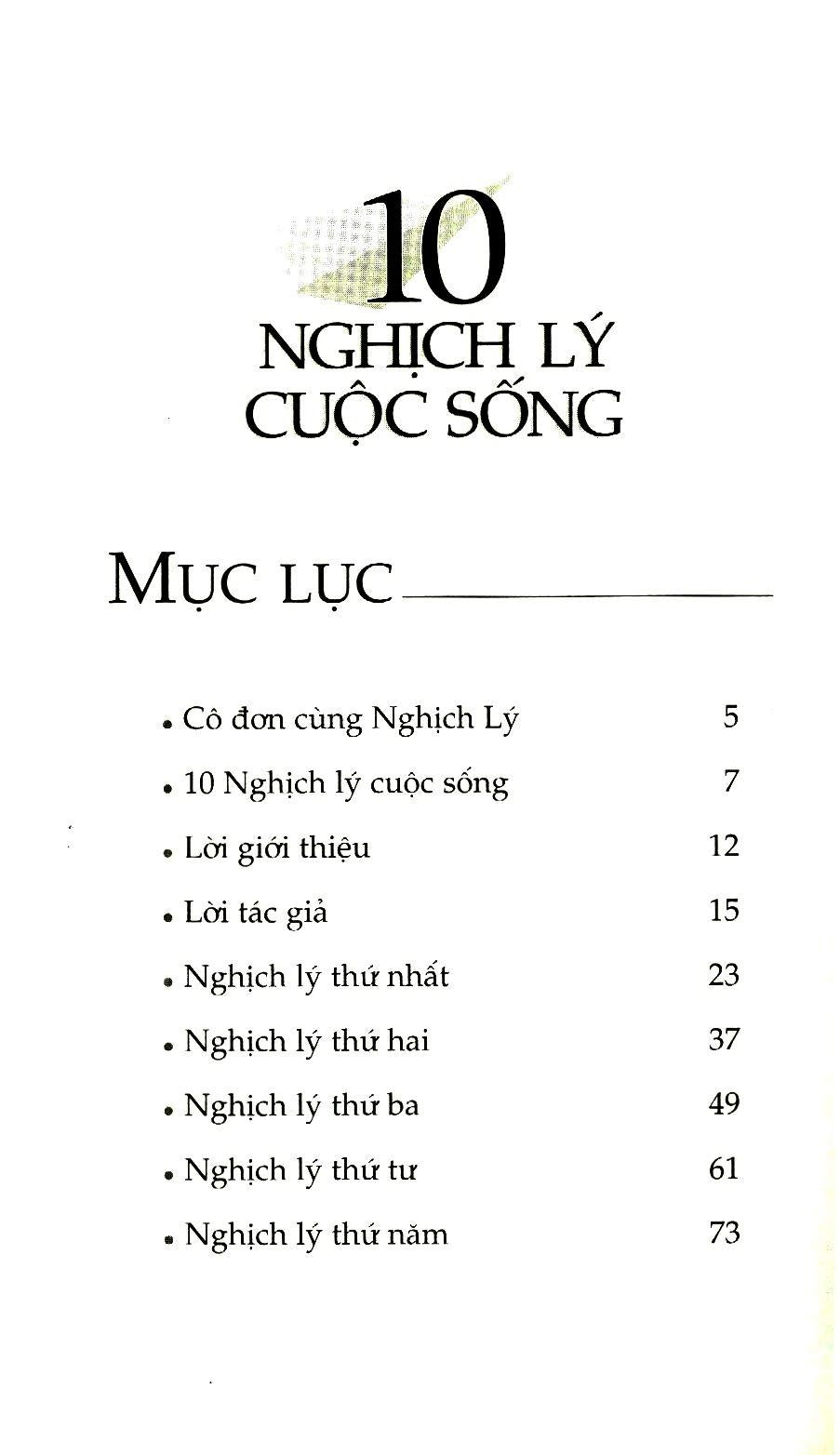 10 Nghịch Lý Cuộc Sống