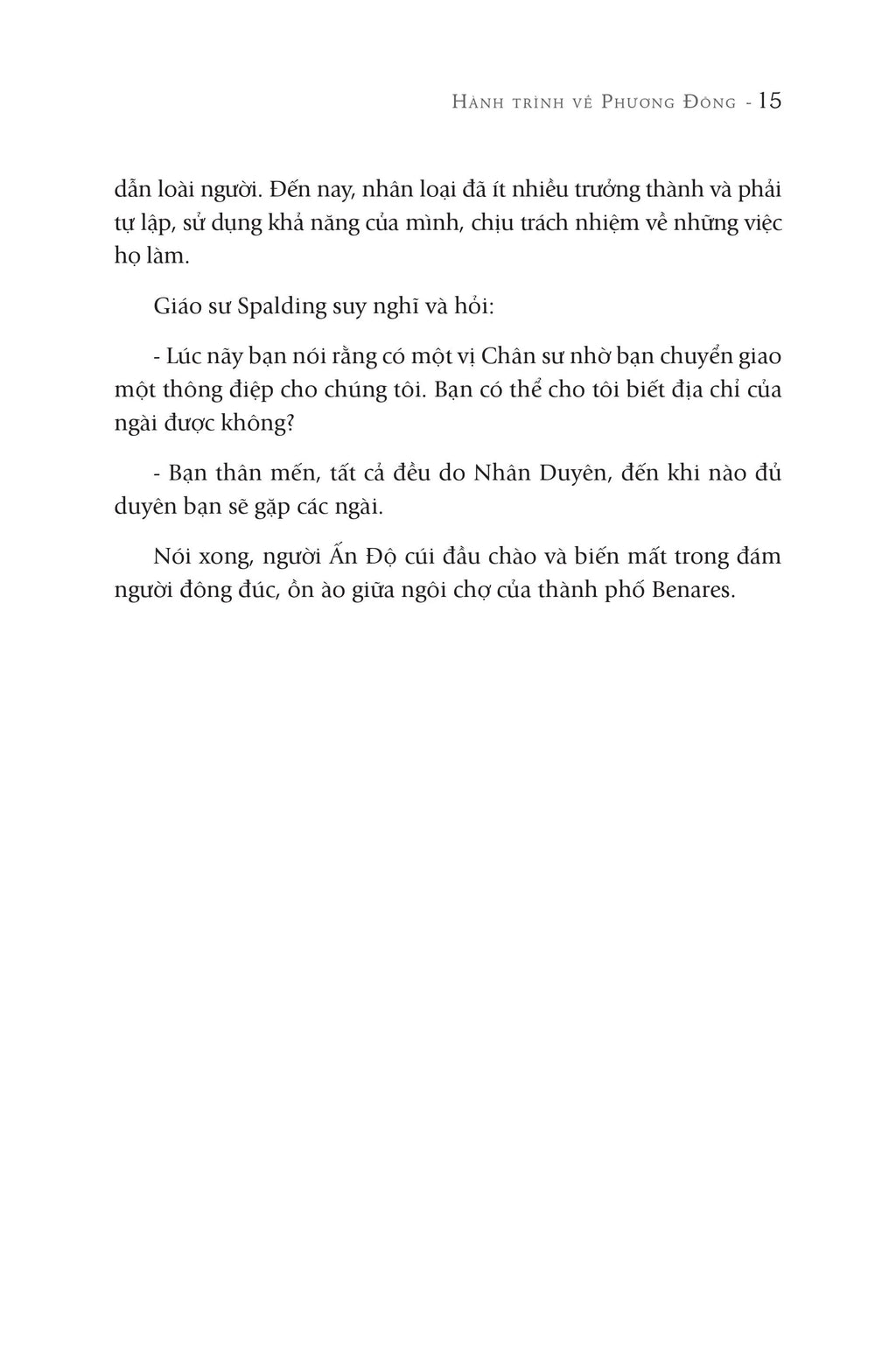 Hành trình về phương đông (bìa mềm)