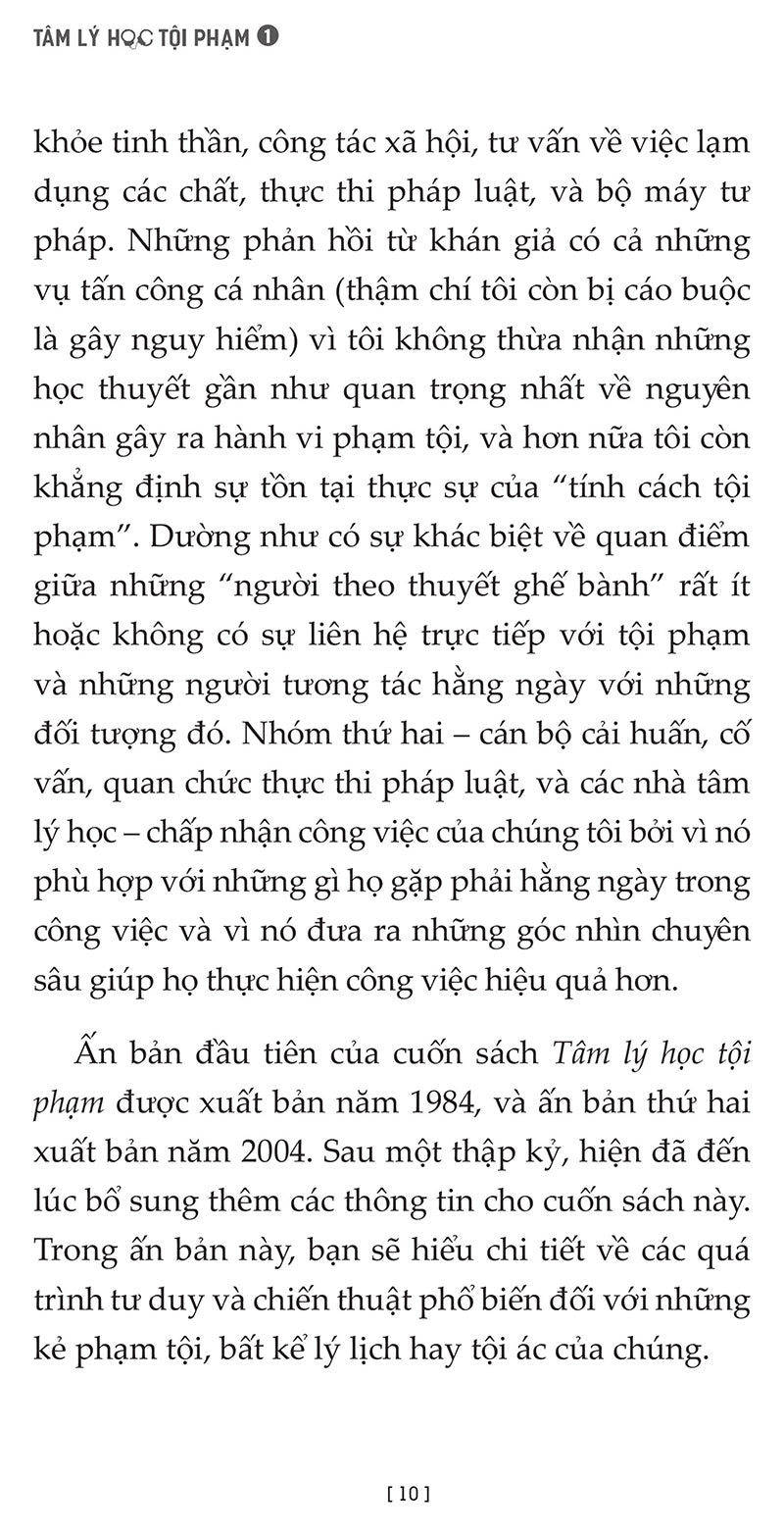 Tâm Lý Học Tội Phạm - Tập 1