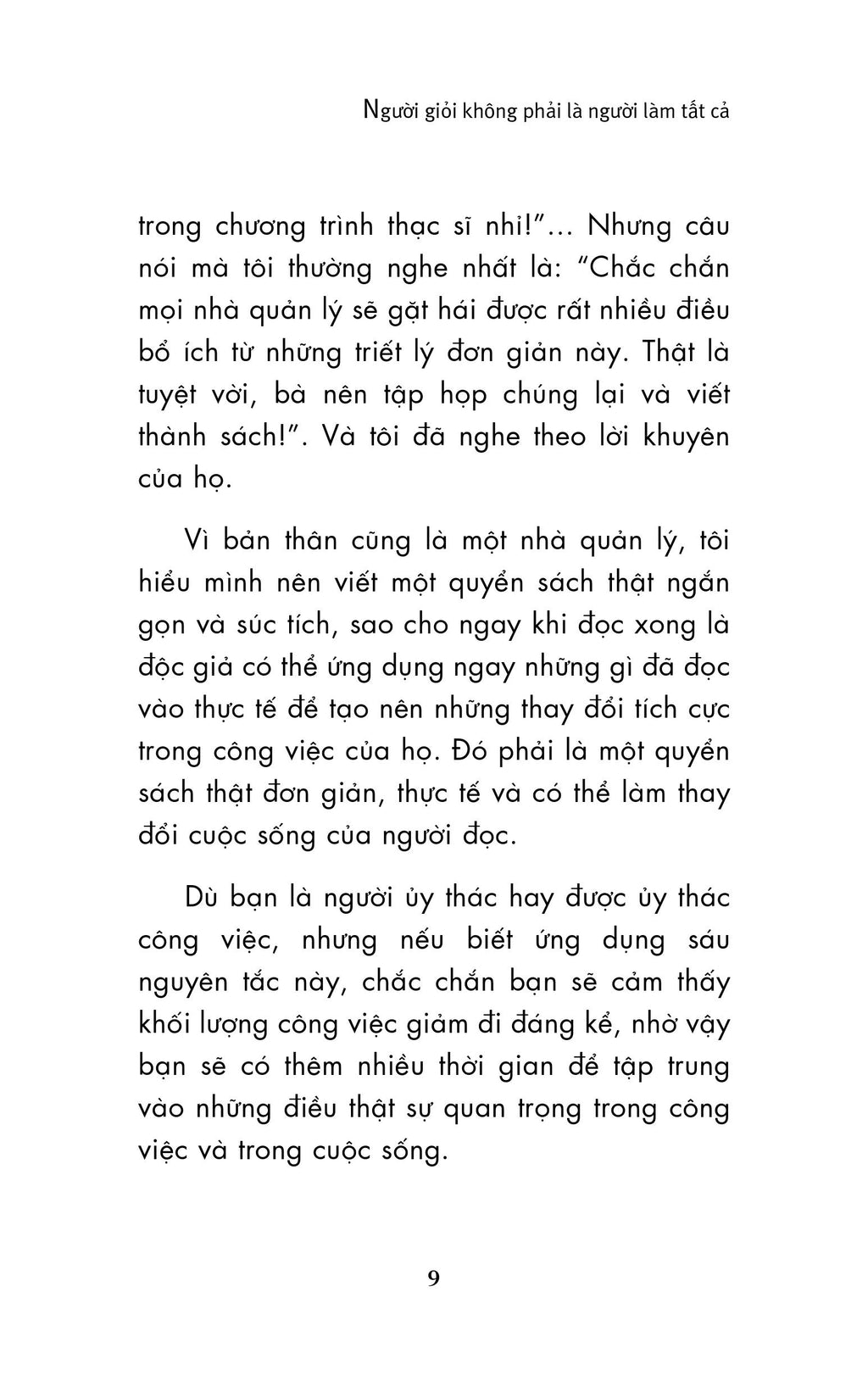 Người Giỏi Không Phải Là Người Làm Tất Cả