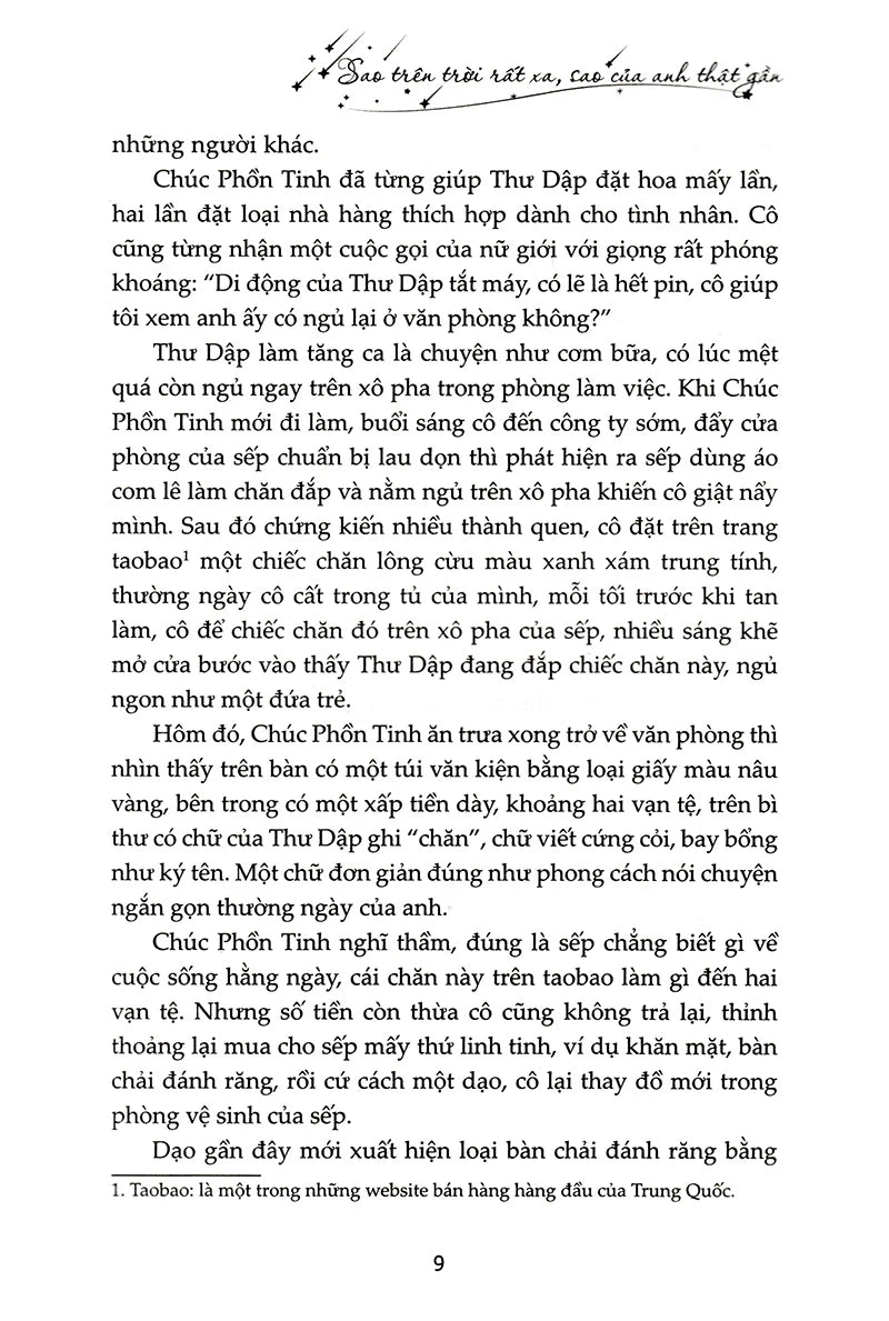 Sao Trên Trời Rất Xa, Sao Của Anh Thật Gần