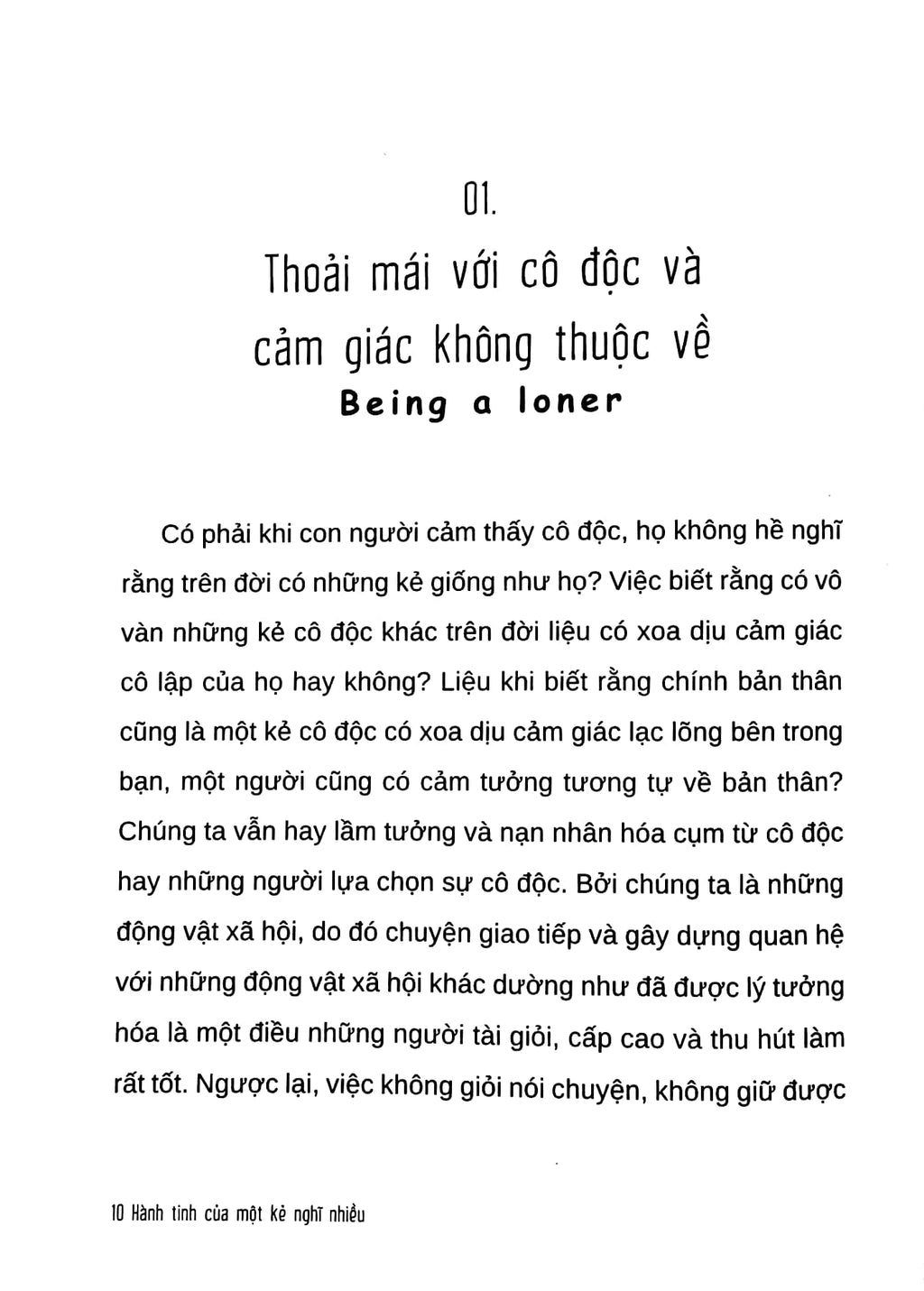 Hành Tinh Của Một Kẻ Nghĩ Nhiều