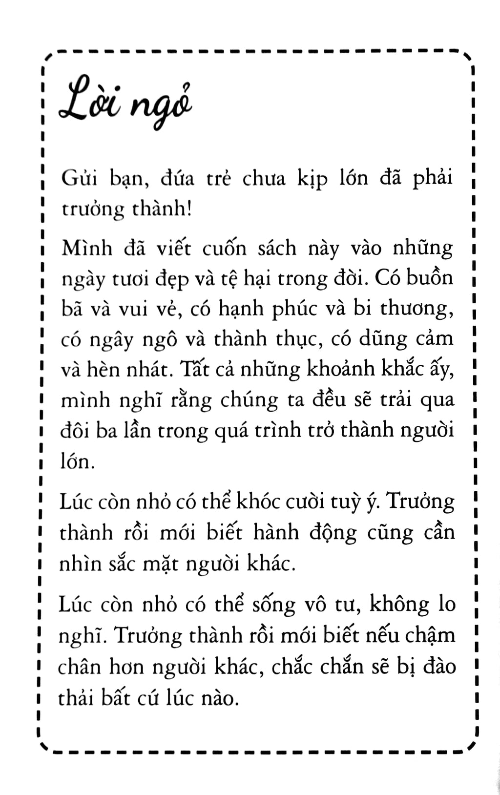 Chưa kịp lớn đã phải trưởng thành( tập 1)