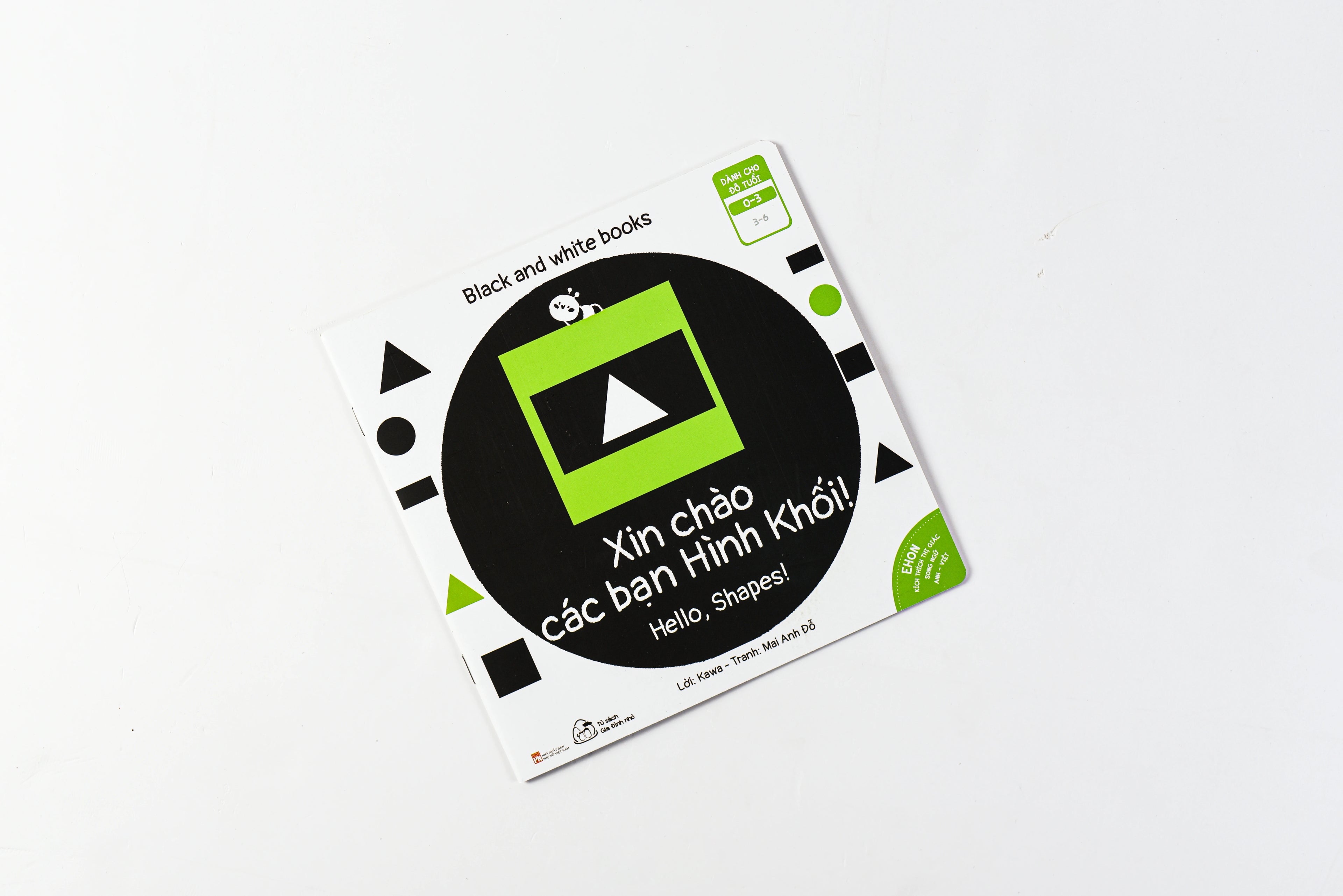 Combo 6 cuốn sách Ehon Song Ngữ Kích Thích Thị Giác Cho Bé 0-3 tuổi Black and White books