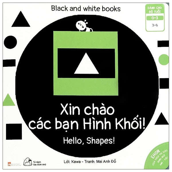 Combo 6 cuốn sách Ehon Song Ngữ Kích Thích Thị Giác Cho Bé 0-3 tuổi Black and White books