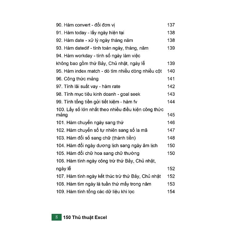 150 Thủ Thuật Excel - Ứng Dụng Văn Phòng