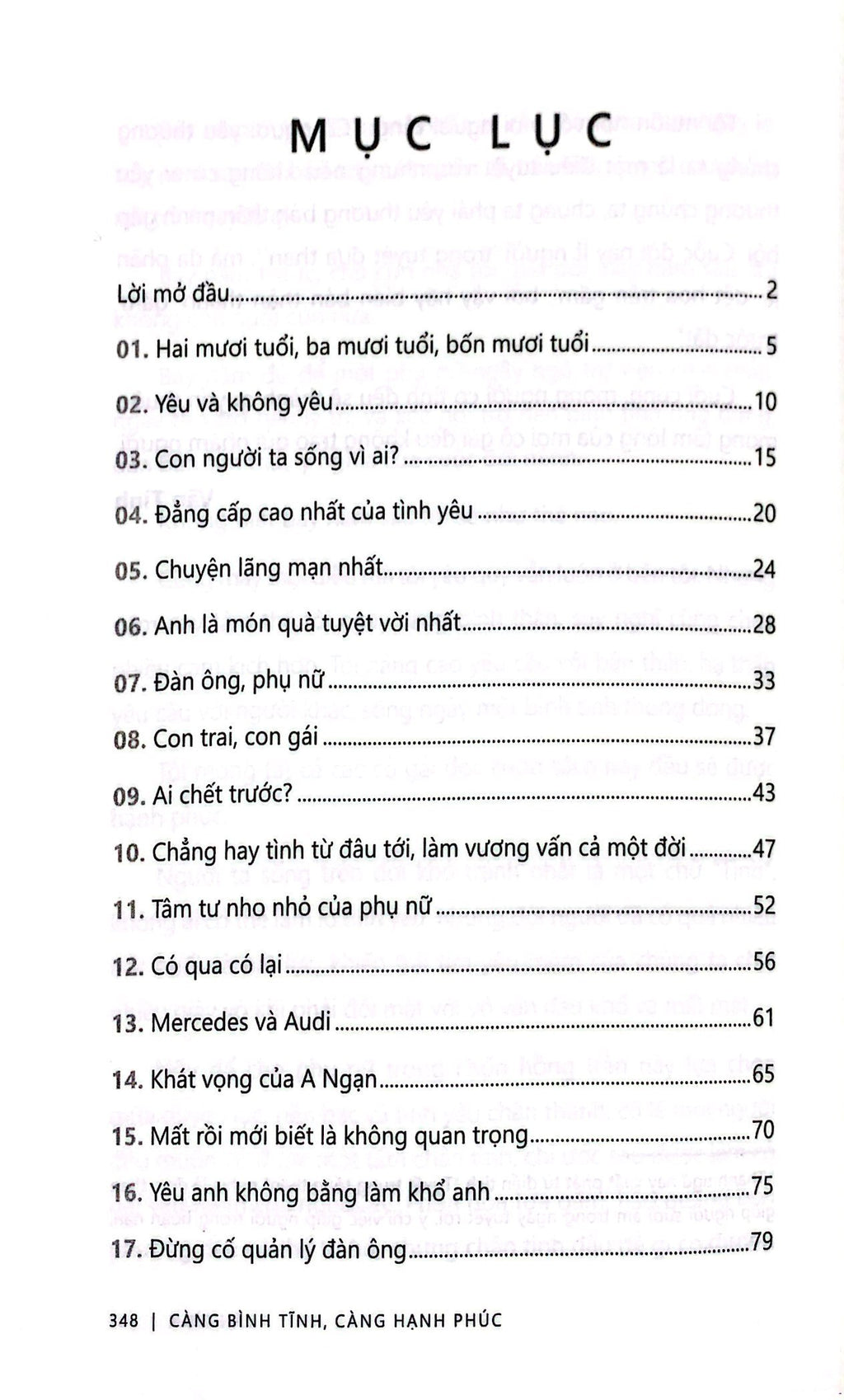 Càng Bình Tĩnh Càng Hạnh Phúc