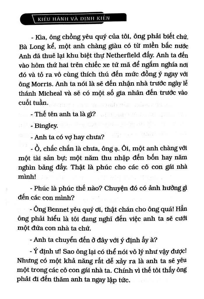 Kiêu Hãnh Và Định Kiến