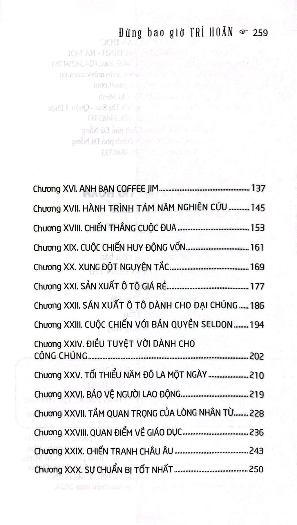 Đừng bao giờ trì hoãn