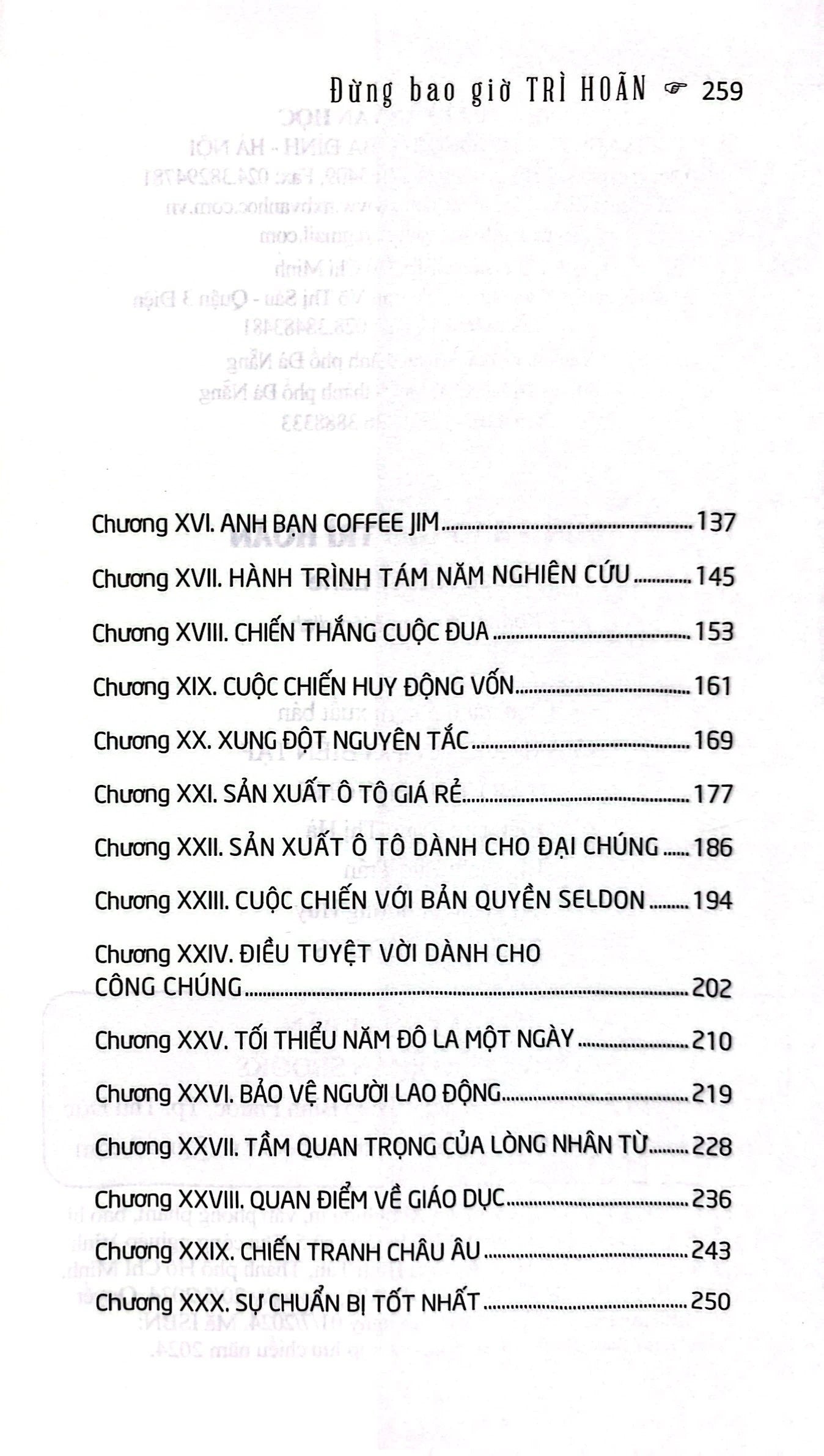 Đừng bao giờ trì hoãn