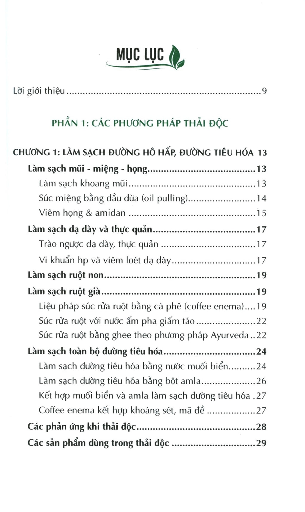 Cẩm Nang Hướng Dẫn Thải Độc & Chế Độ Ăn Uống Lành Mạnh