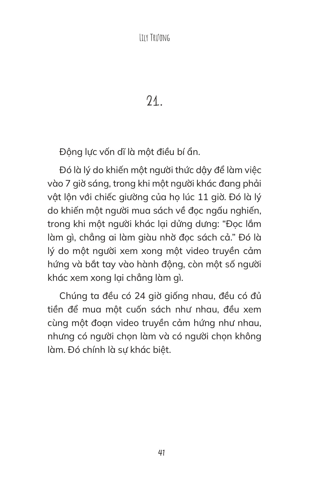 Tôi Thích Dáng Vẻ Nỗ Lực Của Chính Mình