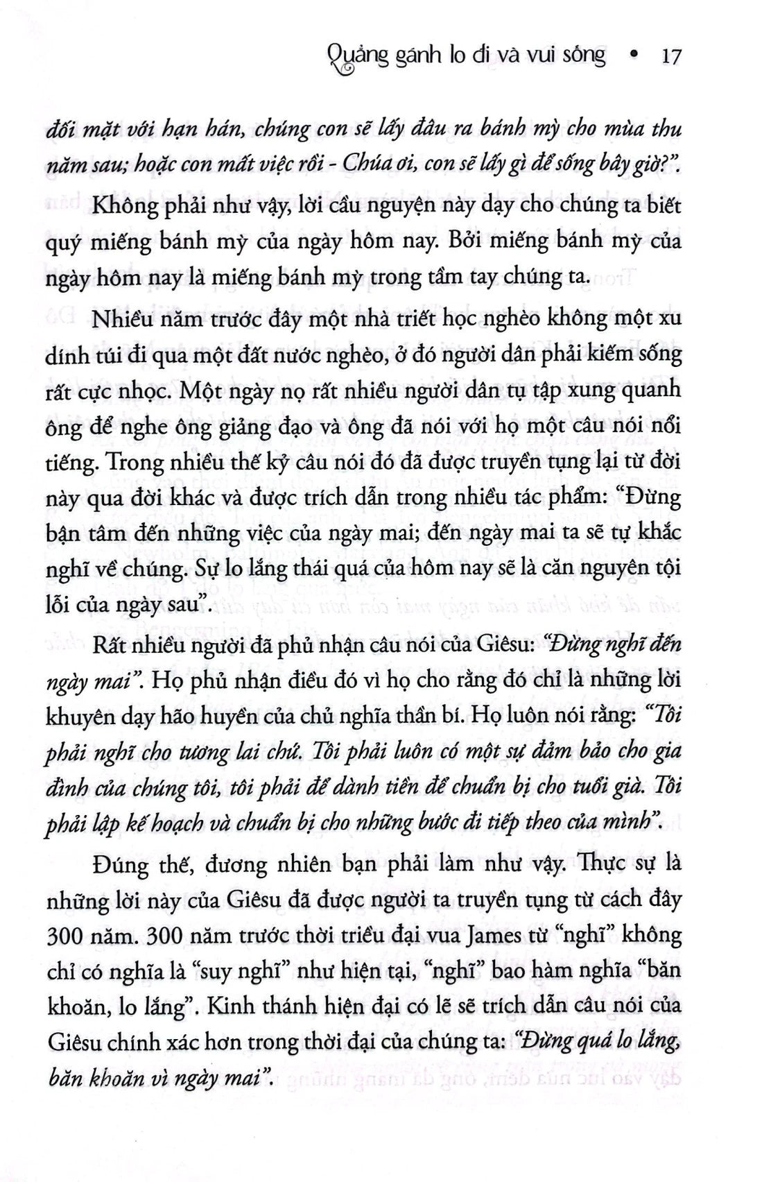 Quẳng Gánh Lo Đi Và Vui Sống