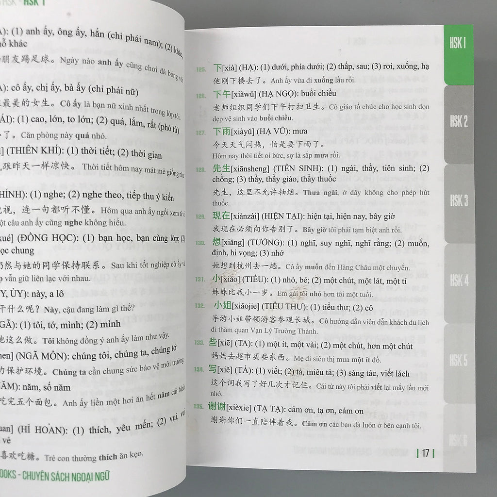 5000 Từ Vựng Tiếng Trung Bỏ Túi - Bí Kíp Chinh Phục Từ Vựng Kì Thi HSK 1 - 6
