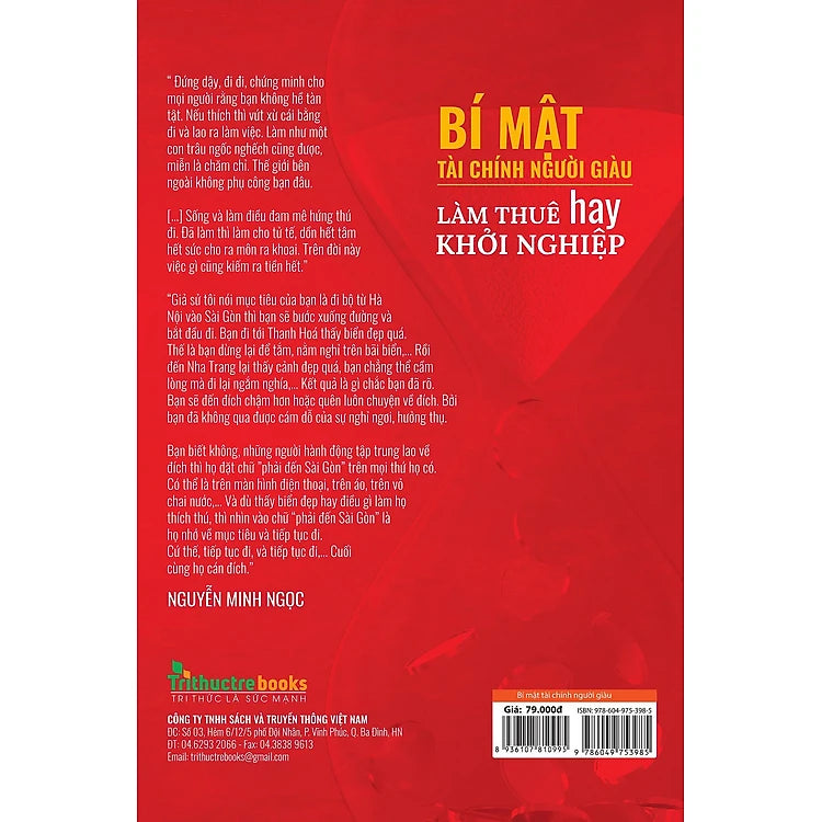 Sách Bí mật tài chính người giàu - Làm thuê hay khởi nghiệp