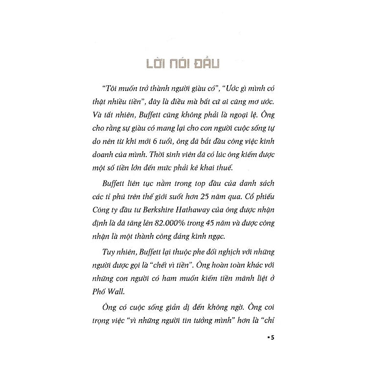 Một phút với Warren Buffett