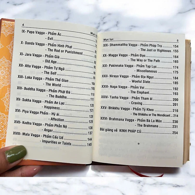 Kinh Pháp Cú Mini Song Ngữ Anh - Việt