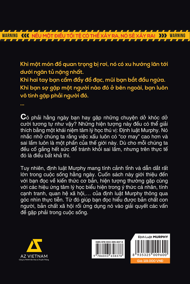 Định Luật Murphy - Mọi Bí Mật Tâm Lý Thao Túng Cuộc Đời Bạn