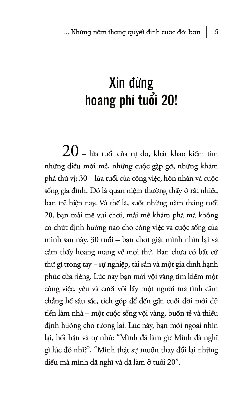 Tuổi 20 - Những Năm Tháng Quyết Định Cuộc Đời Bạn