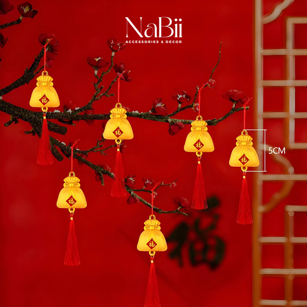 [CẦU TÀI CẦU LỘC] Combo 10 Dây Treo Trang Trí Tết 2025 (Mẫu mới), liễn trang trí cây mai, cây đào ngày tết hàng loại 1, đẹp dày dặn