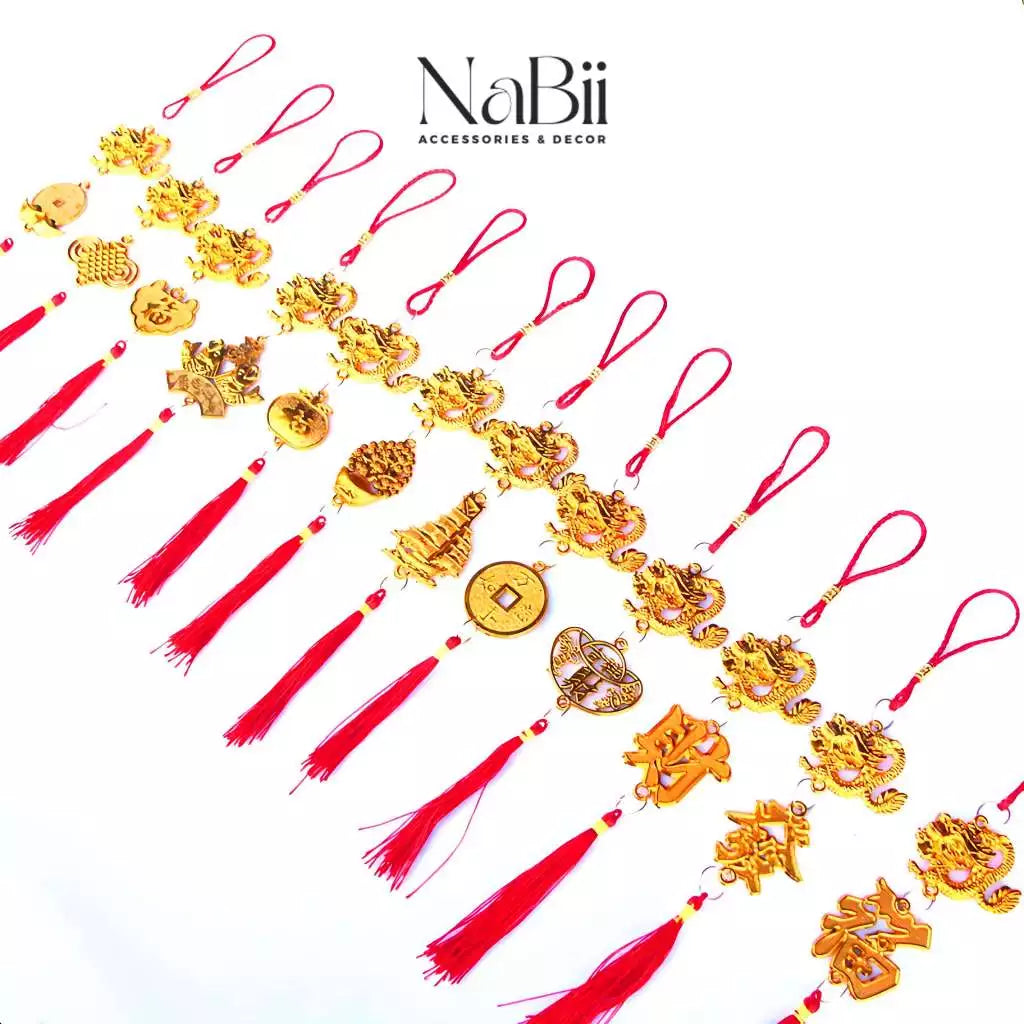 [CẦU TÀI CẦU LỘC] Combo 10 Dây Treo Trang Trí Tết 2025 (Mẫu mới), liễn trang trí cây mai, cây đào ngày tết hàng loại 1, đẹp dày dặn