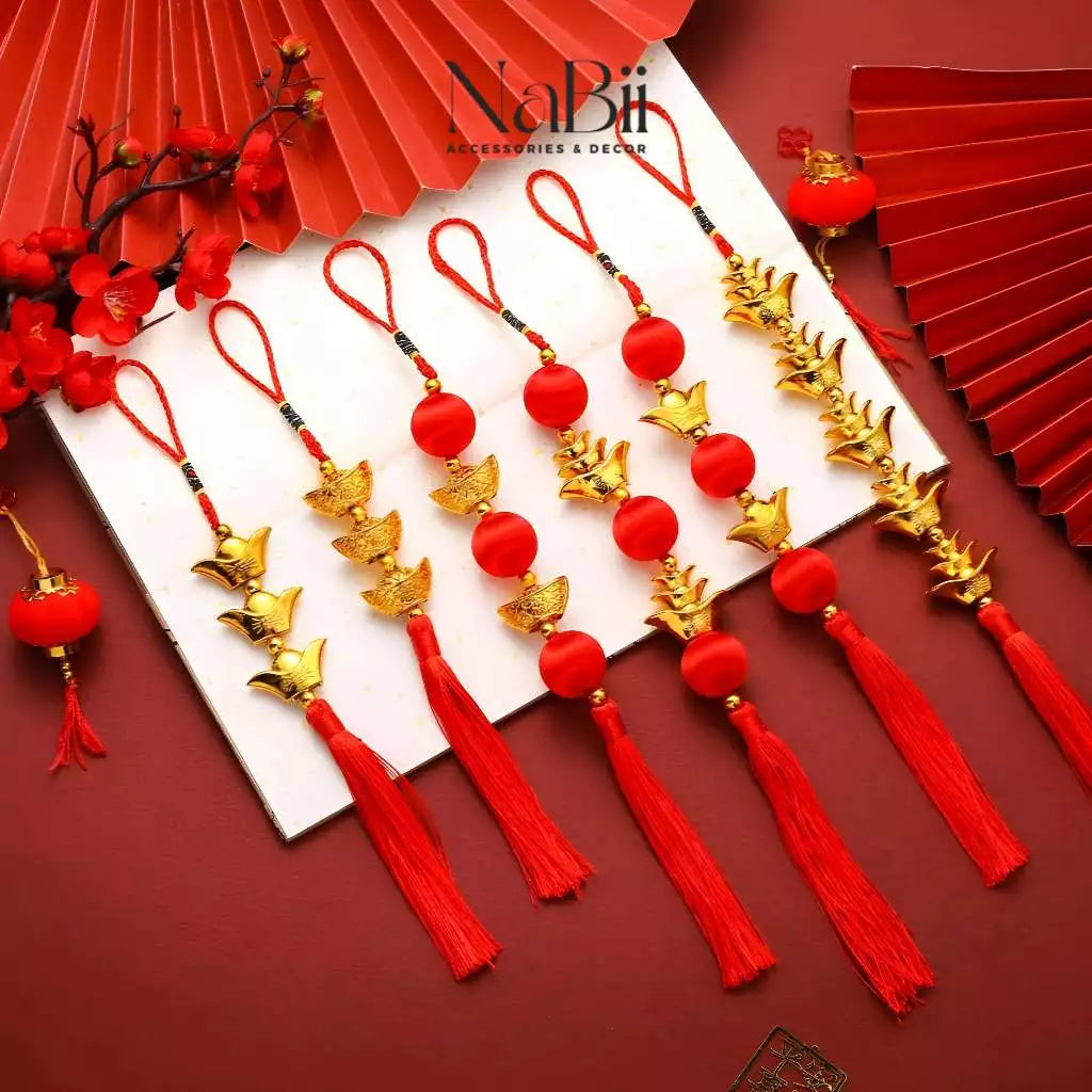 [CẦU TÀI CẦU LỘC] Combo 10 Dây Treo Trang Trí Tết 2025 (Mẫu mới), liễn trang trí cây mai, cây đào ngày tết hàng loại 1, đẹp dày dặn