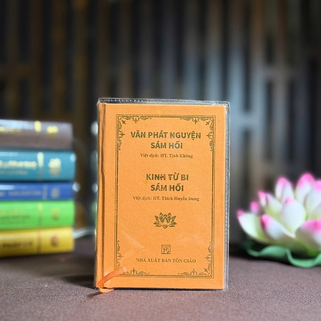 Bộ 5 cuốn kinh mini bìa cứng (Địa tạng + Từ Bi Sám Hối + Pháp Cú + Vô Lượng Thọ +Phổ Môn)